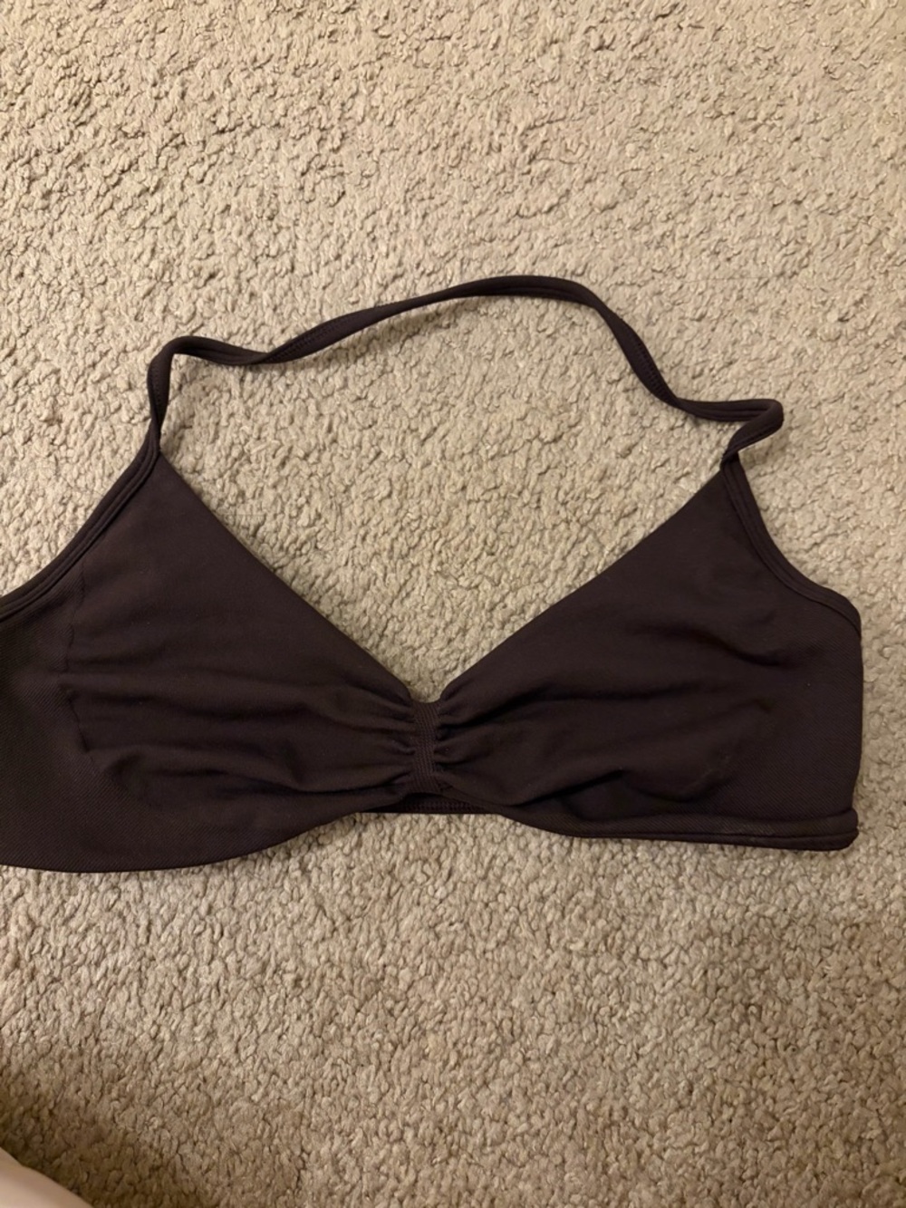 Simple Brown Bralette - Triangle Style
